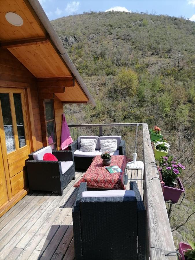 Chalet Sur Pilotis Avec Piscine Privee Lucéram Exterior foto